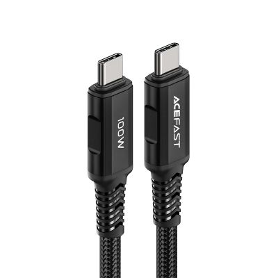 2. Kabel Acefast C4-03 Black USB-C - USB-C PD QC 100W 5A 480Mb/s 2m - czarny