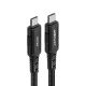 2. Kabel Acefast C4-03 Black USB-C - USB-C PD QC 100W 5A 480Mb/s 2m - czarny