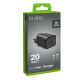 2. Ładowarka sieciowa SBS TETRGAN1C20K 20W GaN USB-C z Power Delivery - czarna