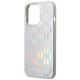 6. Etui Karl Lagerfeld Karl Lagerfeld Monogram Iridescent na iPhone 14 Pro - srebrne