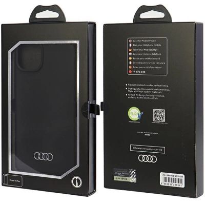 7. Etui Audi Silicone Case do iPhone 15 Plus - czarne