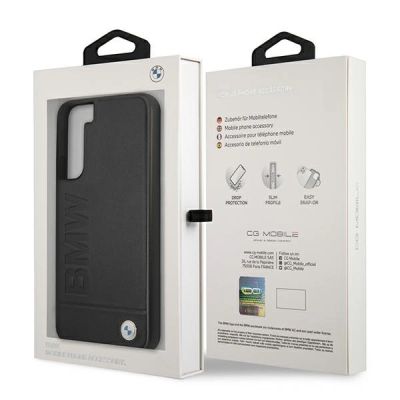 8. Etui BMW Signature Logo Imprint na Samsung Galaxy S22+ - czarne