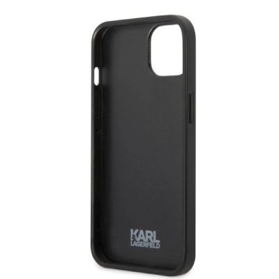 7. Etui Karl Lagerfeld Monogram Ikonik Patch na iPhone 13 Pro / iPhone 13 - czarne