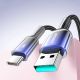 9. Kabel Joyroom S-A42 Crystal-Clear Series 3A USB-A - USB-C 1,2m - czarny