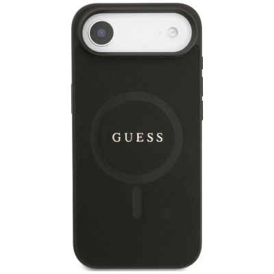 3. Etui Guess Saffiano Classic Logo MagSafe na iPhone Air - czarne