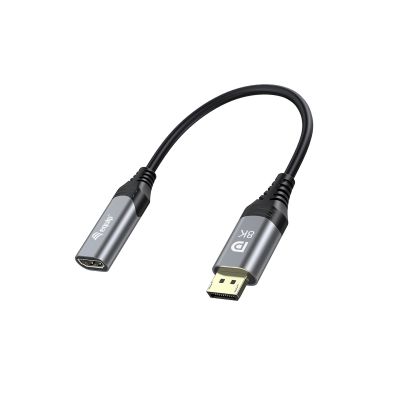 8. Equip 133446 adapter kablowy 0,15 m DisplayPort HDMI Czarny, Szary