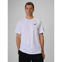 T-shirt regular gładki męski 4F 4FRSS26TTSHM3994-10S