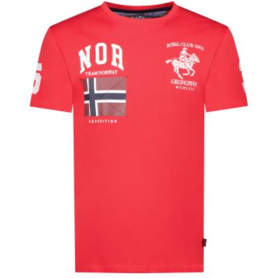 Koszulka Geographical Norway Jequestre 254 M SY1305H/GN-Red