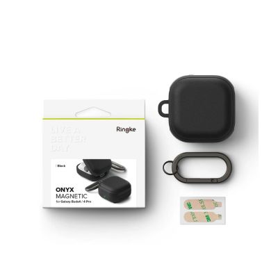 7. Etui Ringke Onyx Magnetic na Samsung Galaxy Buds 4 / 4 Pro - czarne