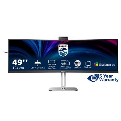 60. Philips 49B2U6900CH/00 monitor komputerowy 124 cm (48.8") 5120 x 1440 px Dual QHD LCD Czarny