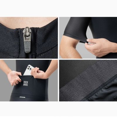 7. Koszulka rowerowa Rockbros 15200025 z krótkim rękawem rozmiar XL - czarna