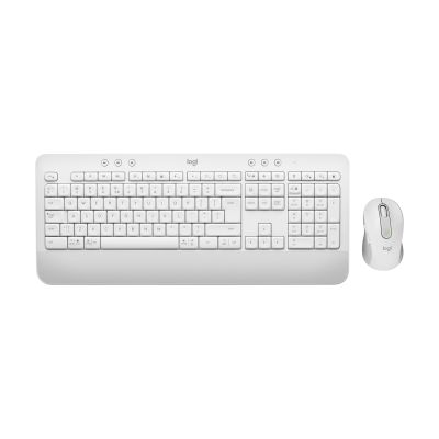 8. Logitech Signature MK650 Combo For Business klawiatura Dołączona myszka Biuro Bluetooth QWERTZ Niemiecki Biały