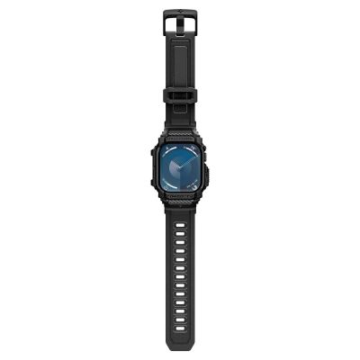 9. Etui Spigen Rugged Armor na Apple Watch 10 46 mm - czarne