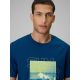 3. T-shirt regular z nadrukiem męski 4F 4FWSS26TTSHM2783-46S