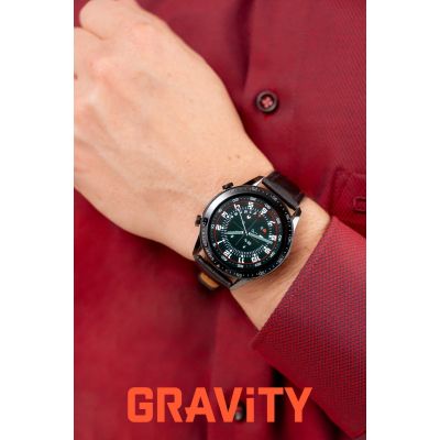3. Smartwatch Gravity Czarny 2 Paski GT10-5