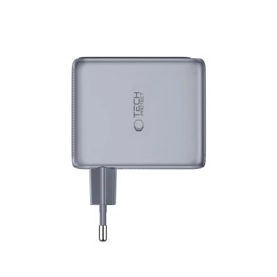 3. Ładowarka sieciowa Tech-Protect PowerVision NC100W-GaN 3-Port PD 100W / QC3.0 - ciemnoszara