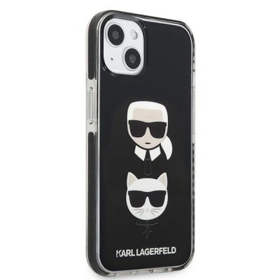 4. Etui Karl Lagerfeld Karl&Choupette Head na iPhone 13 - czarne