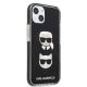 4. Etui Karl Lagerfeld Karl&Choupette Head na iPhone 13 - czarne