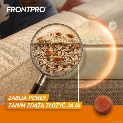 4. FRONTPRO Tabletki na pchły i kleszcze dla psa (2-4 kg) - 3x 11,3mg