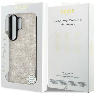 14. Etui Guess 4G Classic Logo Charm MagSafe na Samsung Galaxy S26 Ultra - różowe