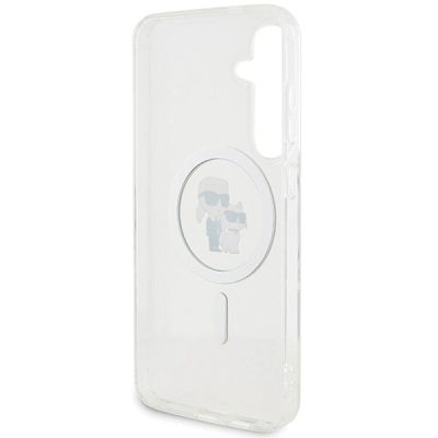 7. Etui Karl Lagerfeld IML Karl&Choupette MagSafe na Samsung Galaxy S24 - przezroczyste
