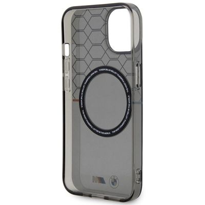 7. Etui BMW Pattern MagSafe na iPhone 14 Plus - szare