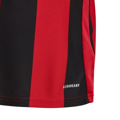 10. Koszulka dla dzieci adidas Striped 24 czerwono-czarna IW2131