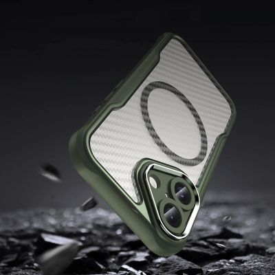 9. Etui silikonowe Leading Series MagSafe do iPhone 16 Plus - zielone