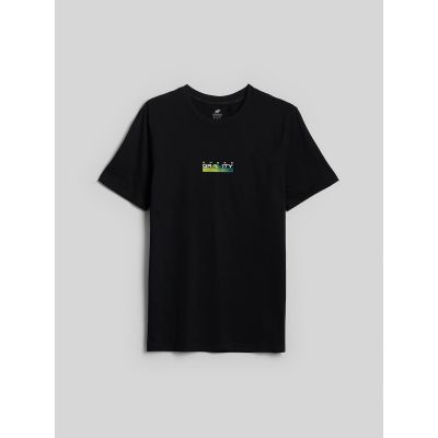 5. T-shirt regular z nadrukiem męski 4F 4FRAW26TTSHM4665-20S