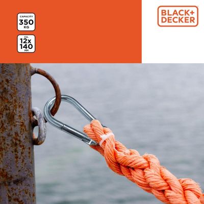 7. KARABIŃCZYK STALOWY 2SZT BLACK + DECKER