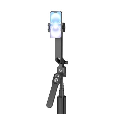 8. Premium selfie stick Wozinsky WST-360YS 1,8m z funkcją statywu z automatycznym śledzeniem twarzy 360° AI sterowanie gestami - czarny