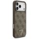4. Etui Guess Leather 4G Triangle Strass MagSafe na iPhone 17 Pro Max / 18 Pro Max  - brązowe