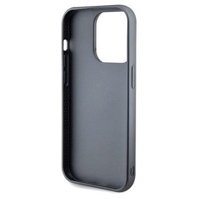 7. Etui Guess Sequin Script Metal na iPhone 14 Pro - srebrne