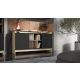 3. Komoda PORTO 2D 150x38x77 dąb/czarny