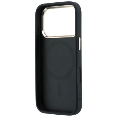 7. Etui Guess Saffiano Small 4G & Classic Logo MagSafe na iPhone 17 Pro Max / 18 Pro Max - czarne