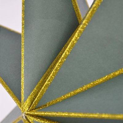 4. DEKORACJA PAPIEROWA GWIAZDA 60CM ZIELONA SASKA GIFT & DECOR
