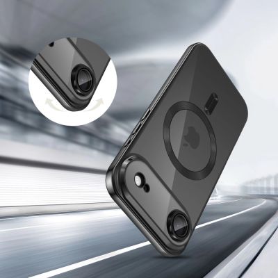 4. Etui Tech-Protect MagFlex MagSafe na iPhone 17 Air - przezroczysto-czarne