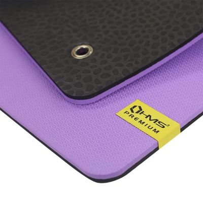 2. Mata fitness klubowa z otworami HMS Premium MFK01 Violet Black