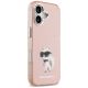 4. Etui Karl Lagerfeld IML Aquarelle Choupette & Logo MagSafe na iPhone 17 - różowe