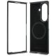 6. Etui BMW M Leather Perforated Tricolor Stripe Metal Logos MagSafe na Samsung Galaxy Z Fold 8 Ultra - czarne
