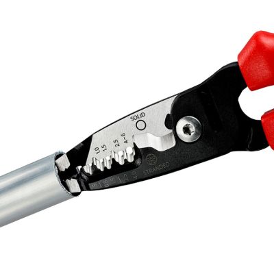 4. Knipex 13 72 200 ME narzędzie do zdejmowania izolacji Czarny, Niebieski, Czerwony, Stal nierdzewna