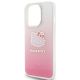 6. Etui Hello Kitty IML Gradient Electrop Kitty Head na iPhone 15 Pro - różowe