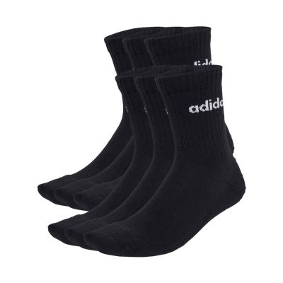 Skarpety adidas Linear Crew Socks Cushioned 6 Pair Pack czarne JL6094