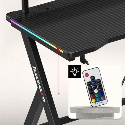 6. Biurko Huzaro Hero 1.9 RGB Black