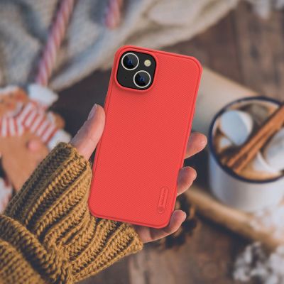 17. Nillkin Super Frosted Shield Pro etui iPhone 14 Plus pokrowiec na tył plecki niebieski