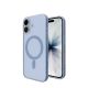5. Etui silikonowe Puro Daylight kompatybilne z Magsafe na iPhone 17 - półprzezroczyste niebieskie