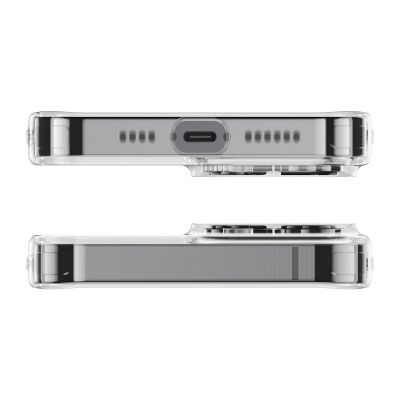 2. Baseus Frosted Glass Case etui pokrowiec do iPhone 13 Pro Max sztywna obudowa z żelową ramką przezroczysty (ARWS000802)