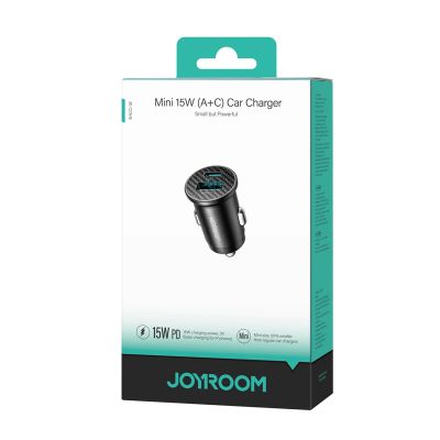 6. Ładowarka samochodowa Joyroom JR-CCN16 Mini 15W - czarna