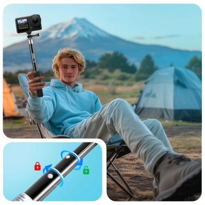 3. Uchwyt Tech-Protect GA100 Monopad & Selfie Stick do GoPro / DJI - czarny