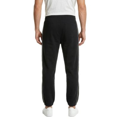 2. Spodnie dresowe dresy Calvin Klein Fleece Logo Tape Jogger Black - LZ04LE291G-UB1